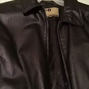 Male black leather jacket